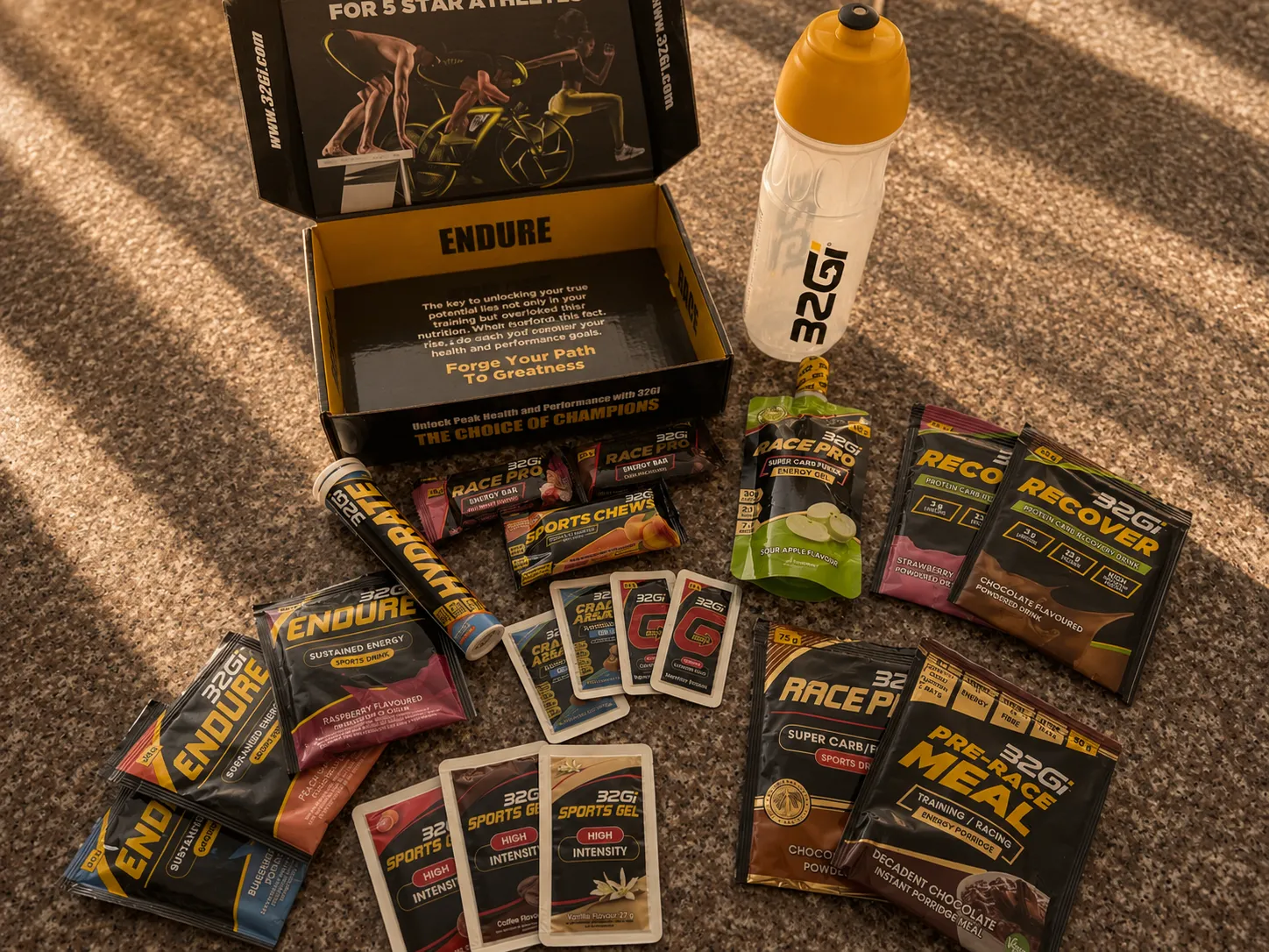 Sports nutrition product spread